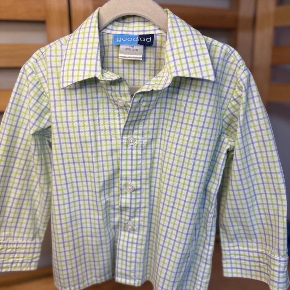 Good Lad Boys Dress Shirt & Argyle Sweater Vest Set Size 2 - Picture 6 of 8